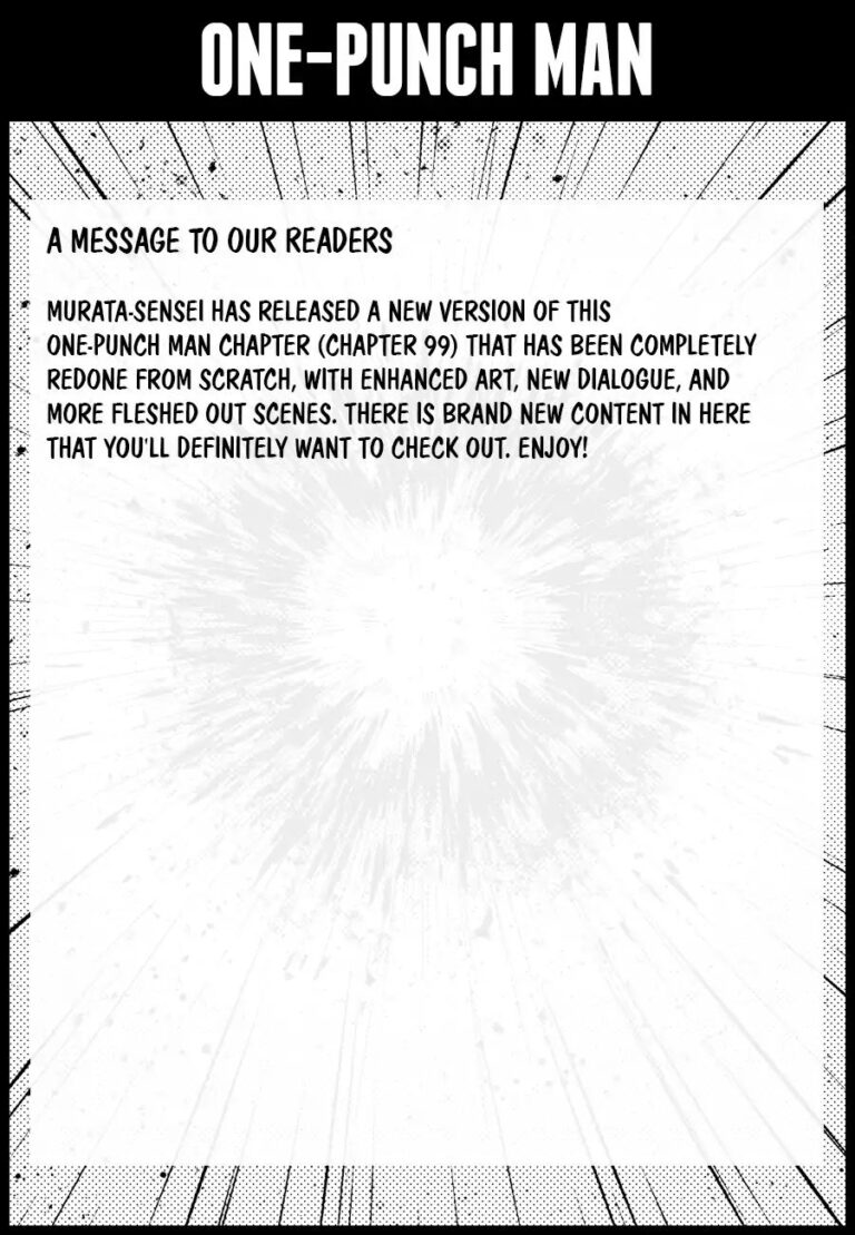One Punch Man Chapter 99.6